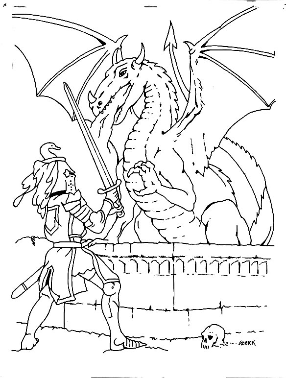 ぬりえページ: ドラゴン (キャラクター) #148422 - 無料の印刷可能なぬりえページ