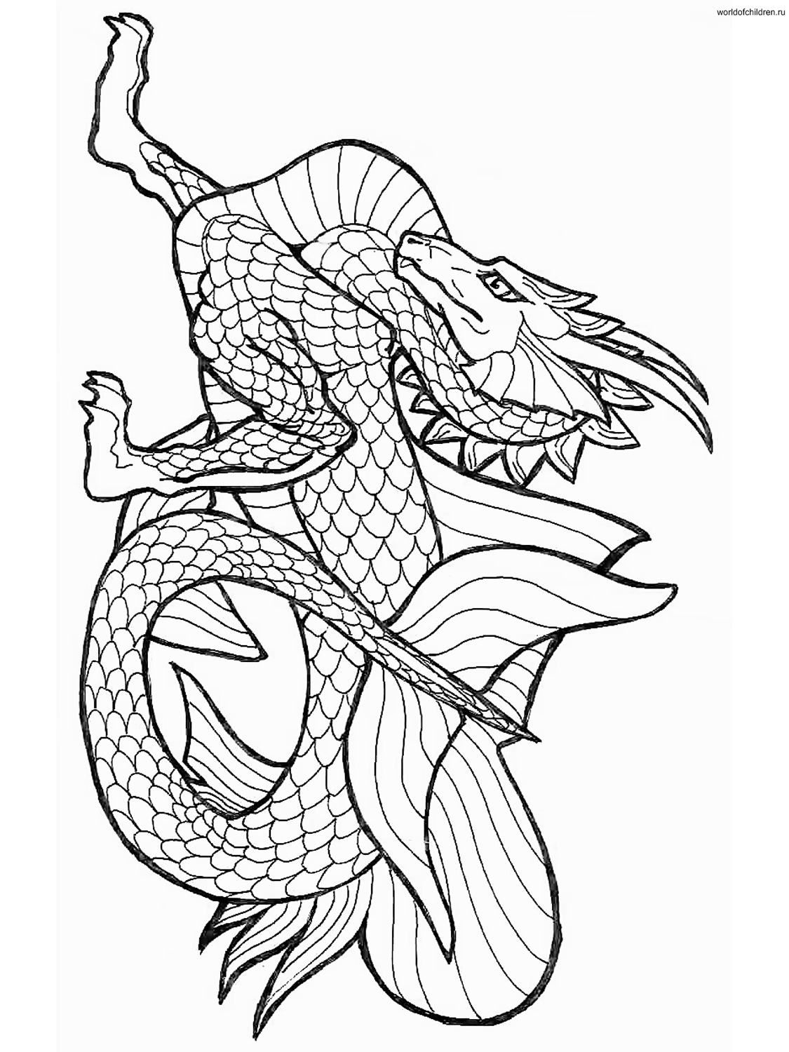 ぬりえページ: ドラゴン (キャラクター) #148429 - 無料の印刷可能なぬりえページ
