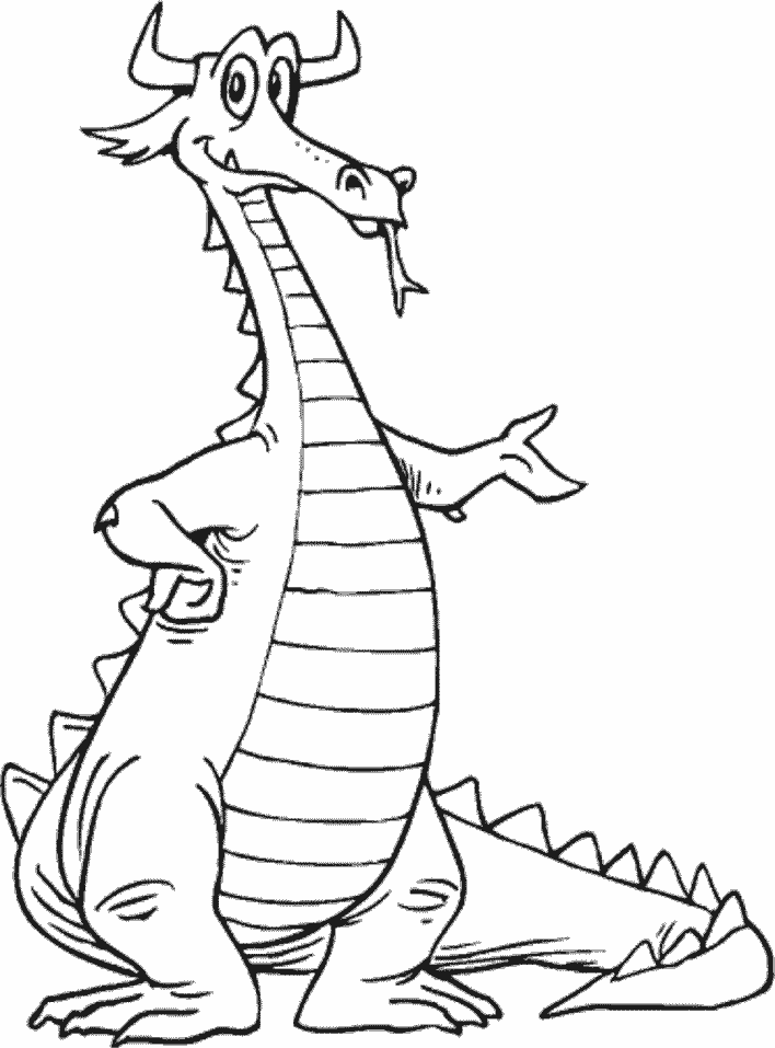 ぬりえページ: ドラゴン (キャラクター) #148433 - 無料の印刷可能なぬりえページ
