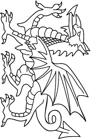 ぬりえページ: ドラゴン (キャラクター) #148443 - 無料の印刷可能なぬりえページ