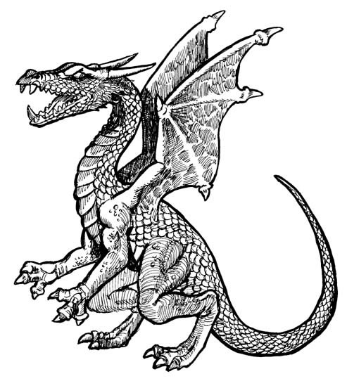 ぬりえページ: ドラゴン (キャラクター) #148448 - 無料の印刷可能なぬりえページ