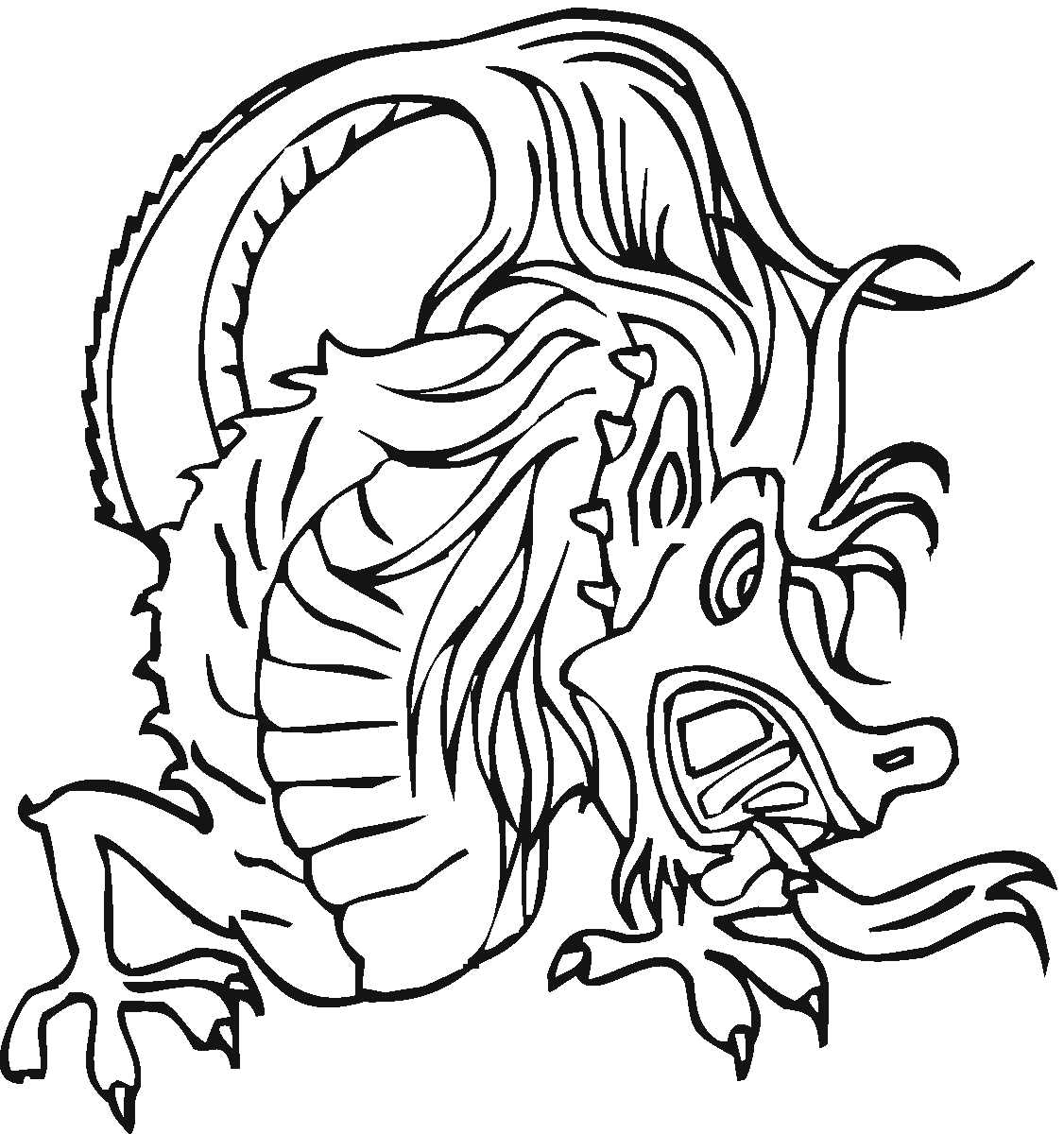 ぬりえページ: ドラゴン (キャラクター) #148461 - 無料の印刷可能なぬりえページ
