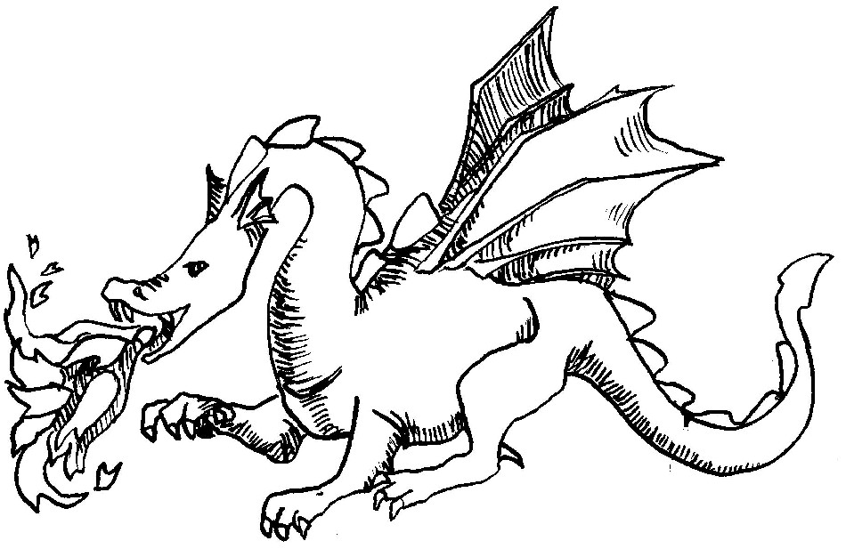 ぬりえページ: ドラゴン (キャラクター) #148464 - 無料の印刷可能なぬりえページ