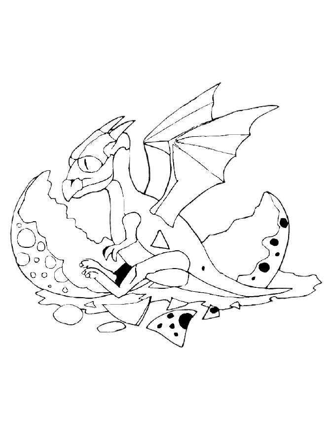ぬりえページ: ドラゴン (キャラクター) #148481 - 無料の印刷可能なぬりえページ