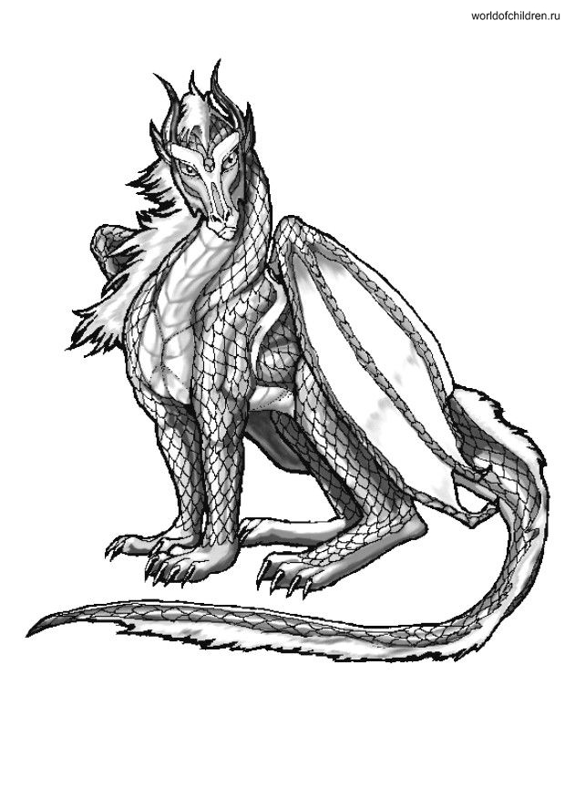 ぬりえページ: ドラゴン (キャラクター) #148483 - 無料の印刷可能なぬりえページ