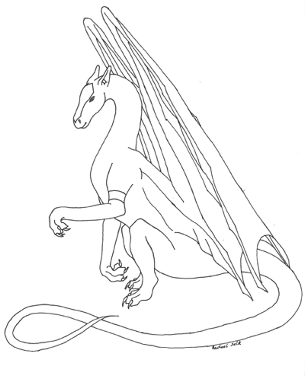 ぬりえページ: ドラゴン (キャラクター) #148492 - 無料の印刷可能なぬりえページ