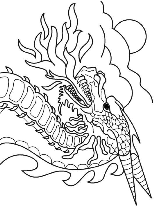 ぬりえページ: ドラゴン (キャラクター) #148503 - 無料の印刷可能なぬりえページ