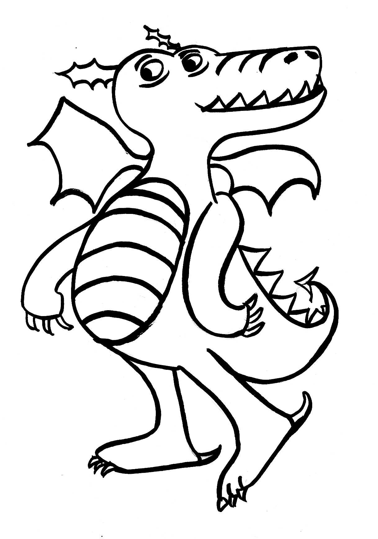 ぬりえページ: ドラゴン (キャラクター) #148508 - 無料の印刷可能なぬりえページ
