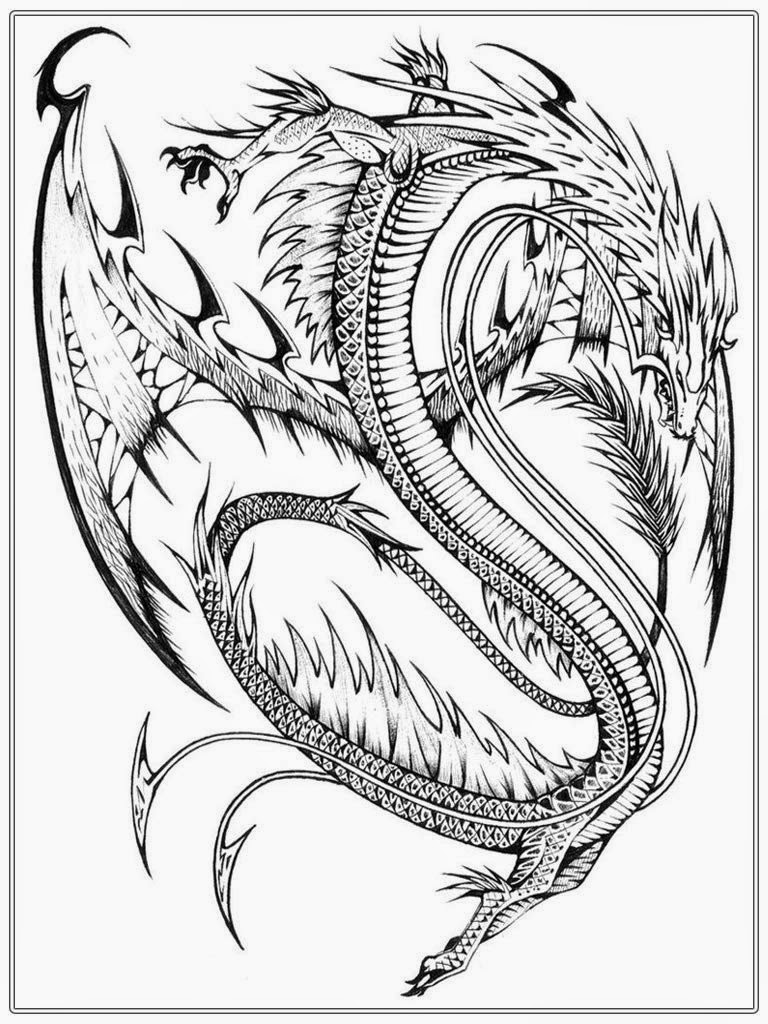 ぬりえページ: ドラゴン (キャラクター) #148522 - 無料の印刷可能なぬりえページ