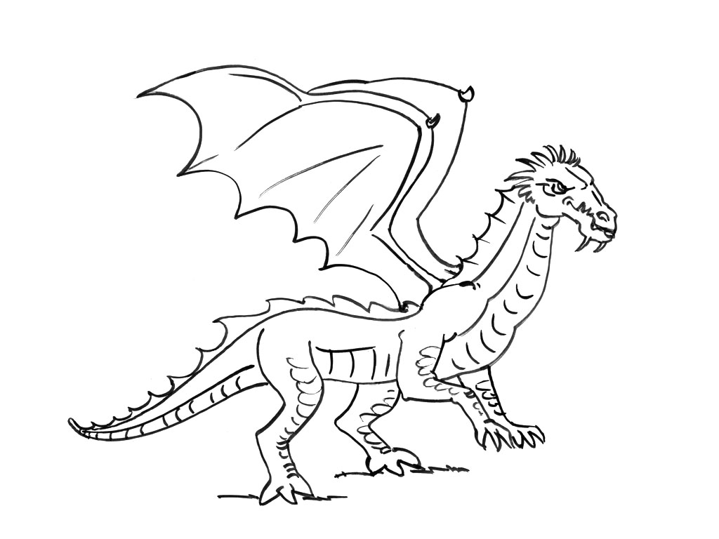 ぬりえページ: ドラゴン (キャラクター) #148527 - 無料の印刷可能なぬりえページ