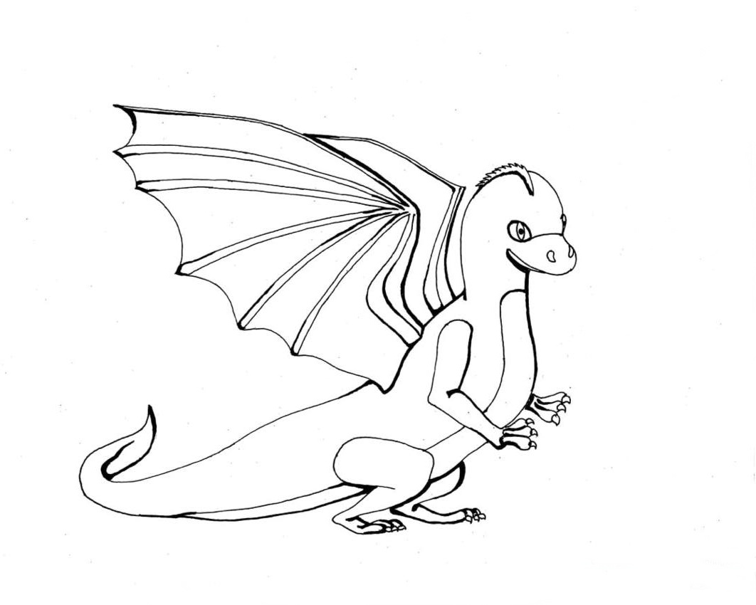 ぬりえページ: ドラゴン (キャラクター) #148528 - 無料の印刷可能なぬりえページ