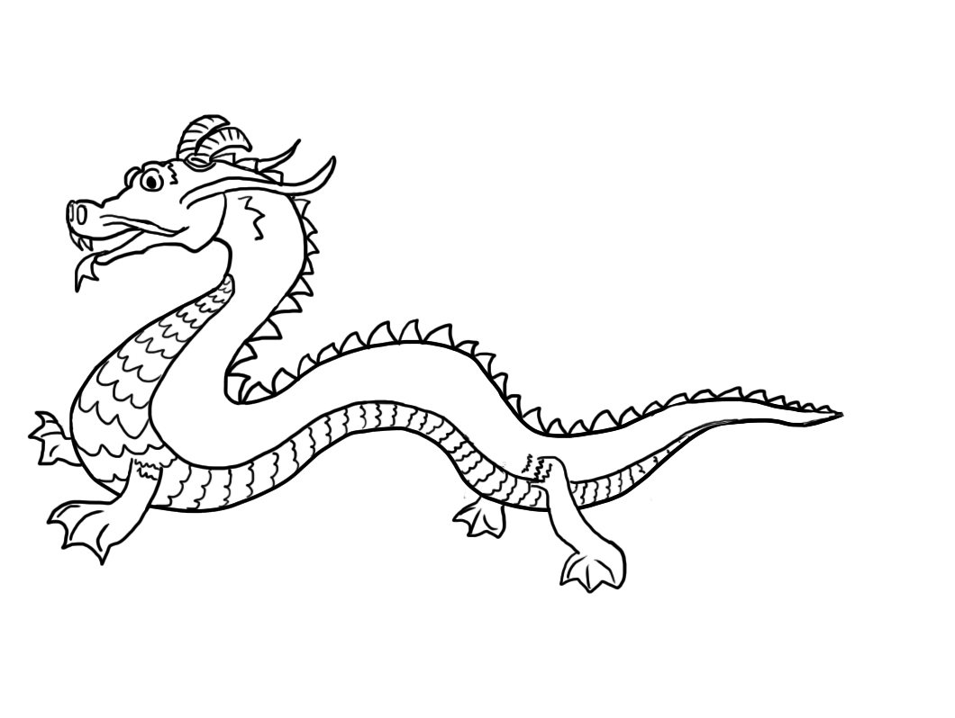 ぬりえページ: ドラゴン (キャラクター) #148532 - 無料の印刷可能なぬりえページ