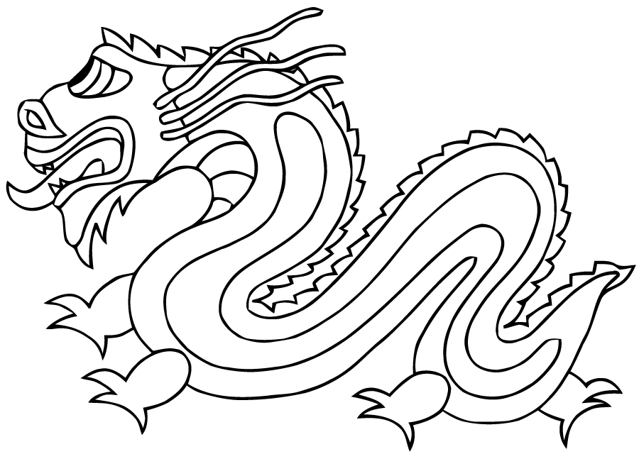 ぬりえページ: ドラゴン (キャラクター) #148627 - 無料の印刷可能なぬりえページ