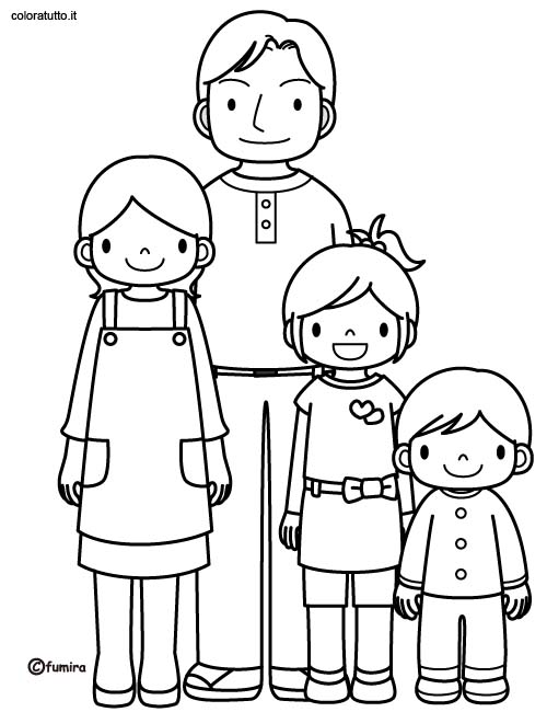 ぬりえページ: 家族 (キャラクター) #95184 - 無料の印刷可能なぬりえページ