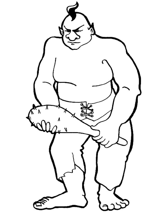 ぬりえページ: 巨人 (キャラクター) #97707 - 無料の印刷可能なぬりえページ