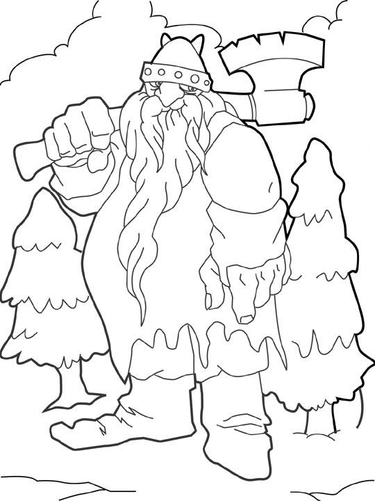 ぬりえページ: 巨人 (キャラクター) #97708 - 無料の印刷可能なぬりえページ