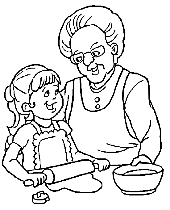 ぬりえページ: 祖父母 (キャラクター) #150627 - 無料の印刷可能なぬりえページ