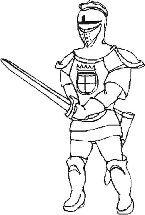 ぬりえページ: 騎士 (キャラクター) #86906 - 無料の印刷可能なぬりえページ