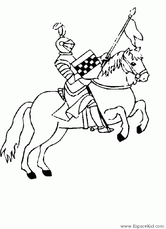 ぬりえページ: 騎士 (キャラクター) #86968 - 無料の印刷可能なぬりえページ