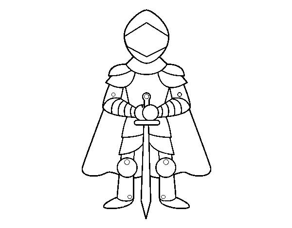 ぬりえページ: 騎士 (キャラクター) #87036 - 無料の印刷可能なぬりえページ