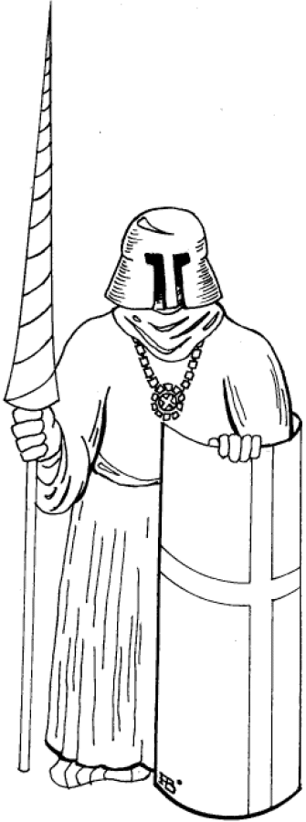 ぬりえページ: 騎士 (キャラクター) #87054 - 無料の印刷可能なぬりえページ