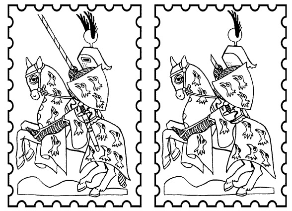 ぬりえページ: 騎士 (キャラクター) #87137 - 無料の印刷可能なぬりえページ