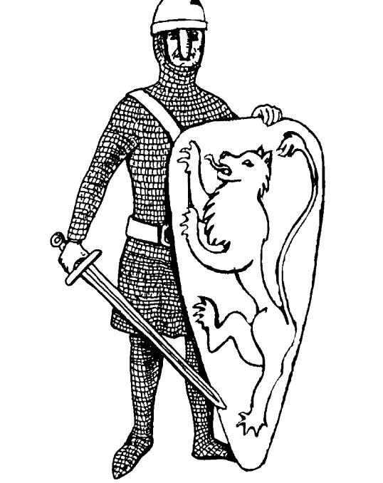 ぬりえページ: 騎士 (キャラクター) #87196 - 無料の印刷可能なぬりえページ