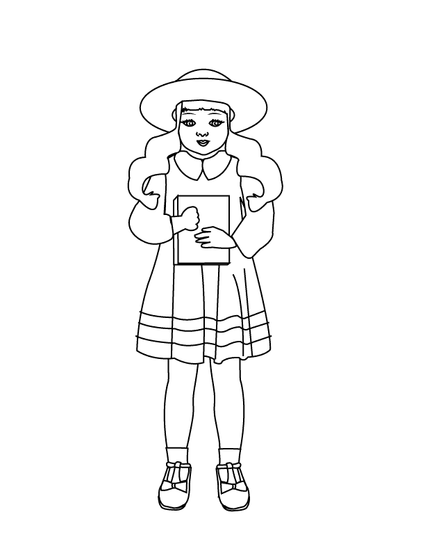 ぬりえページ: 少女 (キャラクター) #96513 - 無料の印刷可能なぬりえページ