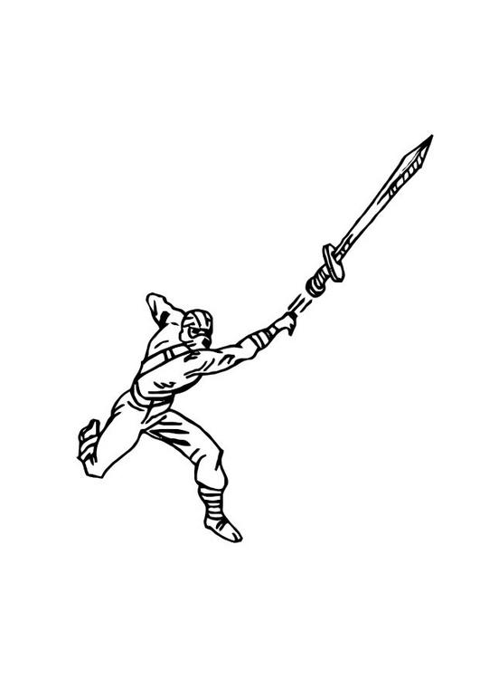 ぬりえページ: 忍者 (キャラクター) #148263 - 無料の印刷可能なぬりえページ