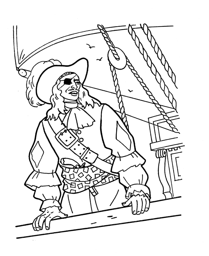 ぬりえページ: 海賊 (キャラクター) #105004 - 無料の印刷可能なぬりえページ