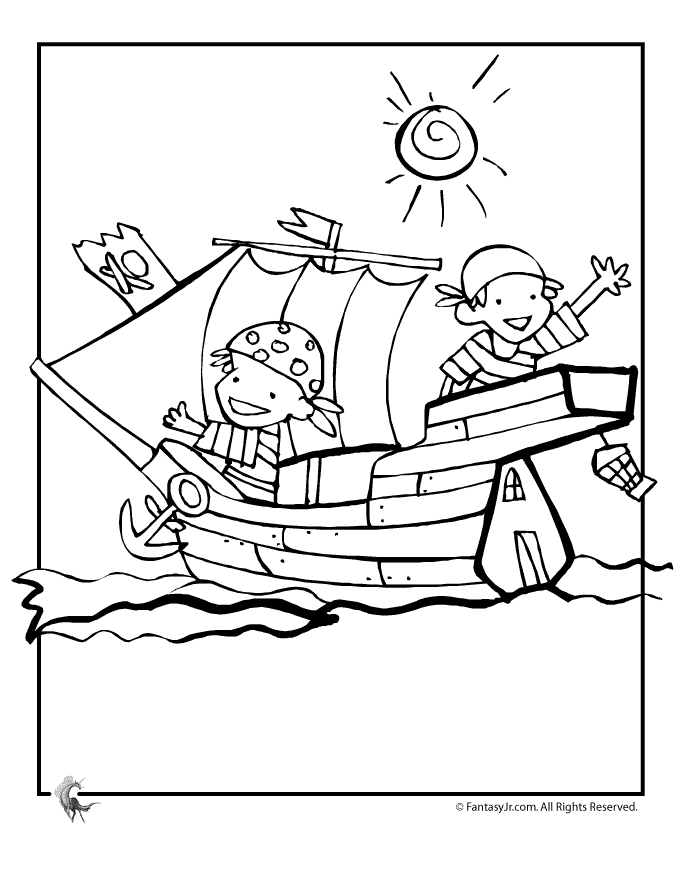 ぬりえページ: 海賊 (キャラクター) #105013 - 無料の印刷可能なぬりえページ