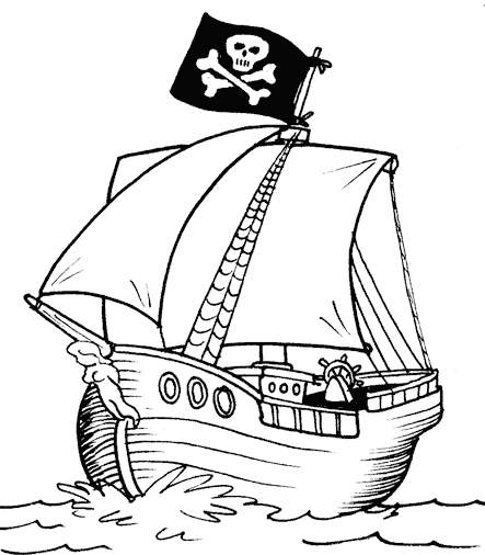 ぬりえページ: 海賊 (キャラクター) #105055 - 無料の印刷可能なぬりえページ