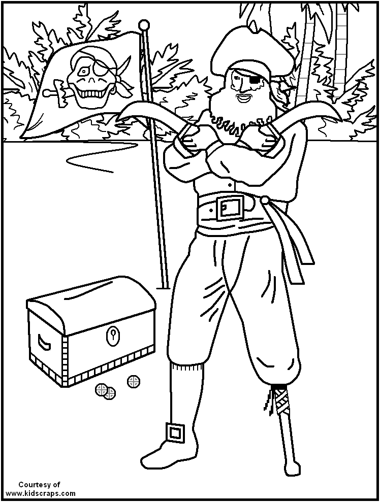 ぬりえページ: 海賊 (キャラクター) #105058 - 無料の印刷可能なぬりえページ
