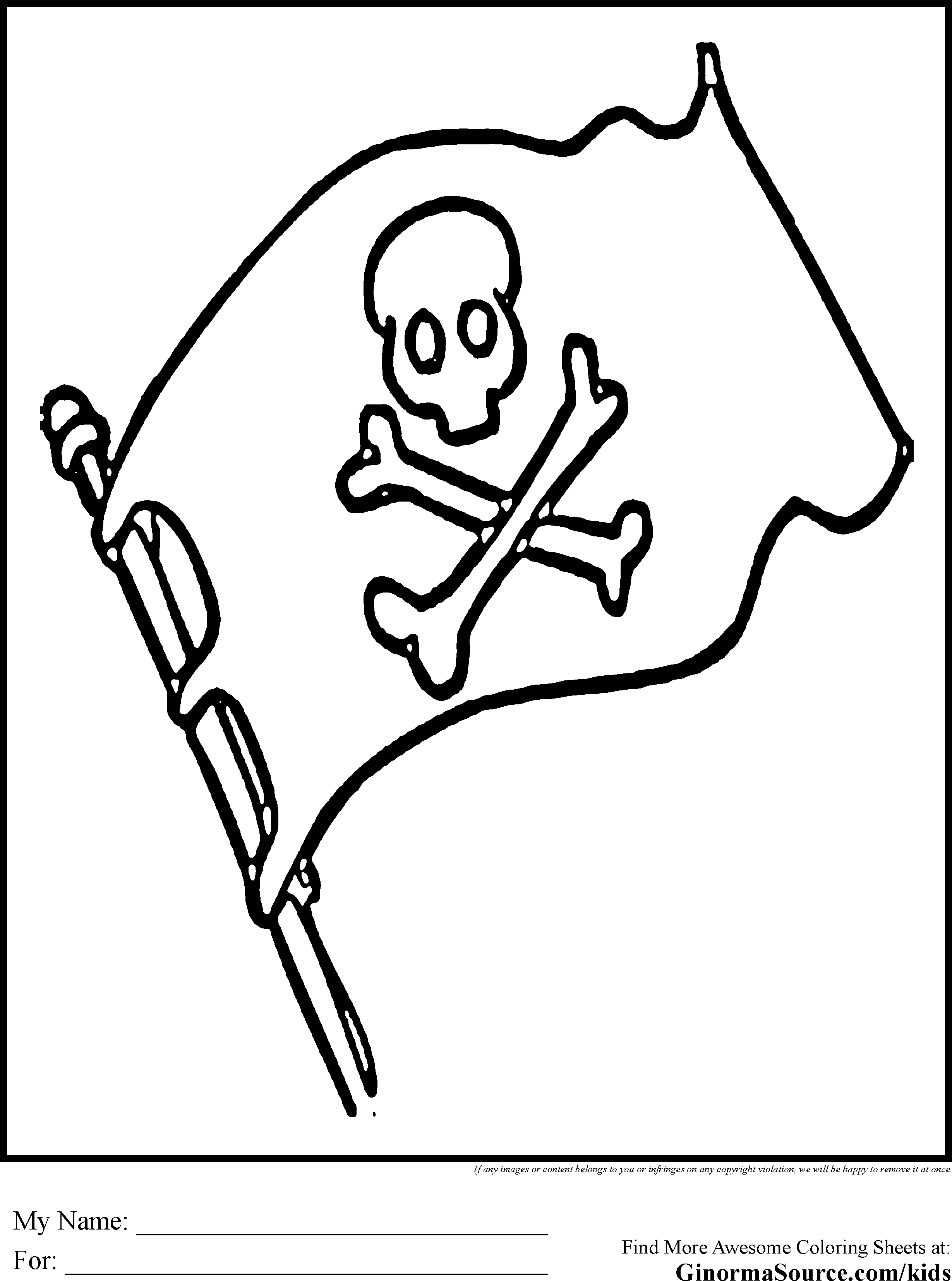 ぬりえページ: 海賊 (キャラクター) #105137 - 無料の印刷可能なぬりえページ