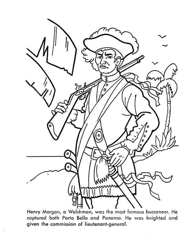 ぬりえページ: 海賊 (キャラクター) #105155 - 無料の印刷可能なぬりえページ