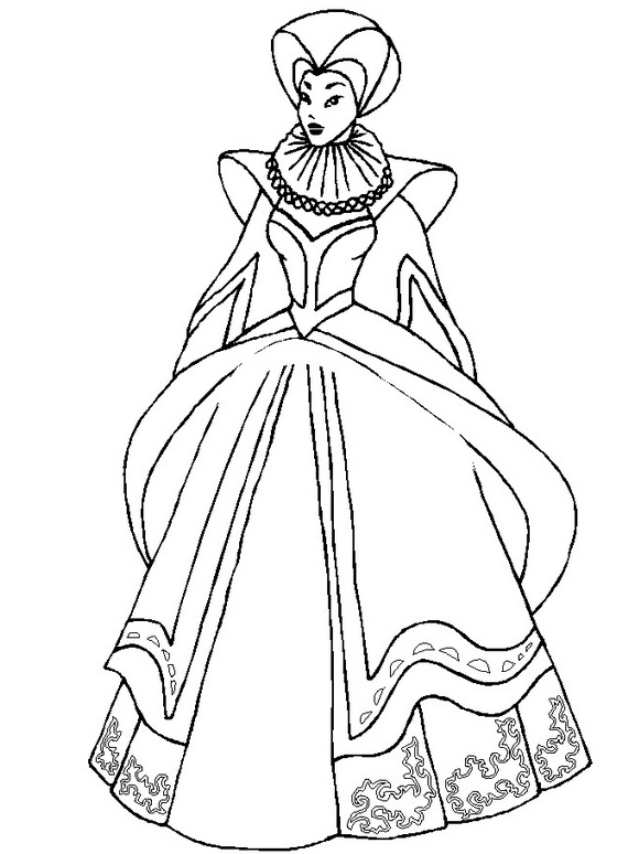 ぬりえページ: 女王 (キャラクター) #106224 - 無料の印刷可能なぬりえページ