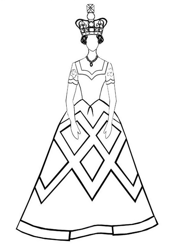 ぬりえページ: 女王 (キャラクター) #106242 - 無料の印刷可能なぬりえページ