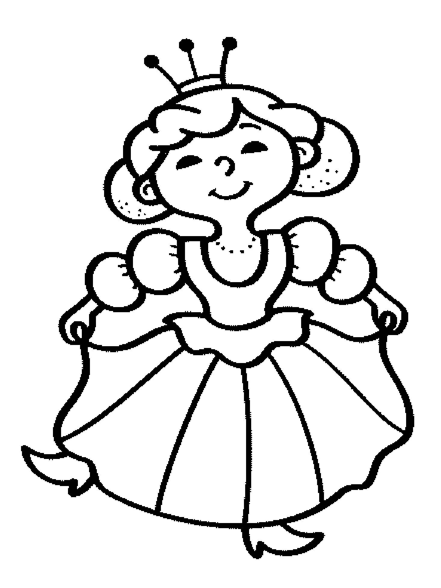 ぬりえページ: 女王 (キャラクター) #106320 - 無料の印刷可能なぬりえページ