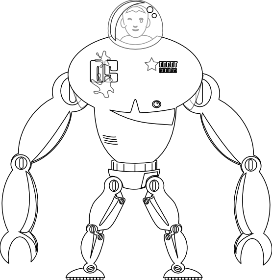 ぬりえページ: ロボット (キャラクター) #106651 - 無料の印刷可能なぬりえページ