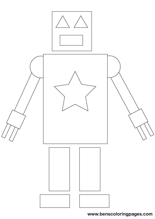 ぬりえページ: ロボット (キャラクター) #106655 - 無料の印刷可能なぬりえページ