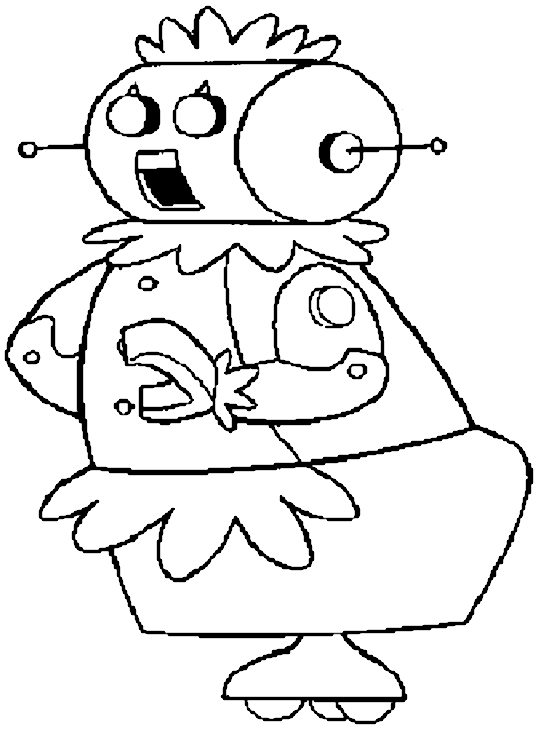 ぬりえページ: ロボット (キャラクター) #106705 - 無料の印刷可能なぬりえページ