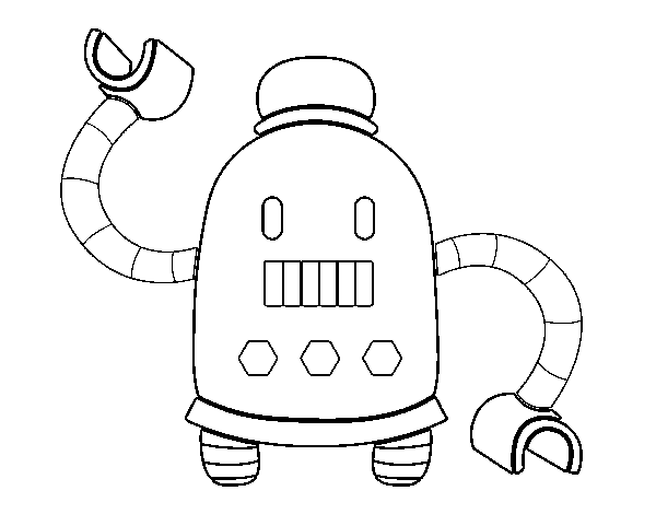 ぬりえページ: ロボット (キャラクター) #106744 - 無料の印刷可能なぬりえページ