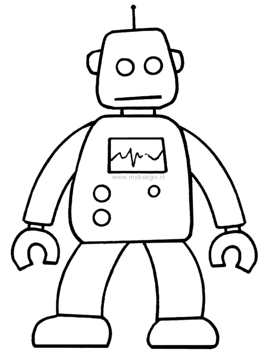 ぬりえページ: ロボット (キャラクター) #106854 - 無料の印刷可能なぬりえページ
