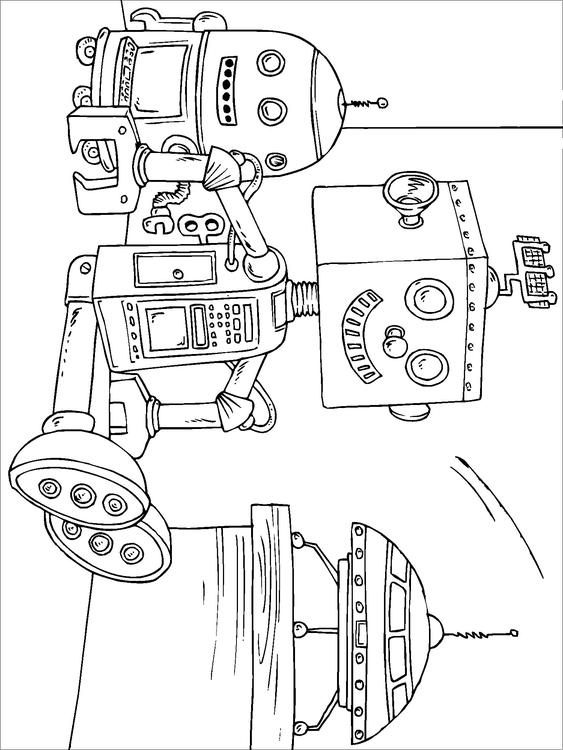 ぬりえページ: ロボット (キャラクター) #106874 - 無料の印刷可能なぬりえページ