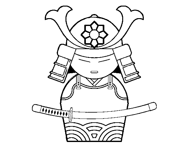 ぬりえページ: 武士 (キャラクター) #107265 - 無料の印刷可能なぬりえページ