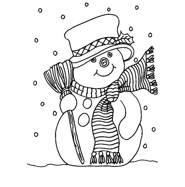 ぬりえページ: 雪だるま (キャラクター) #89162 - 無料の印刷可能なぬりえページ