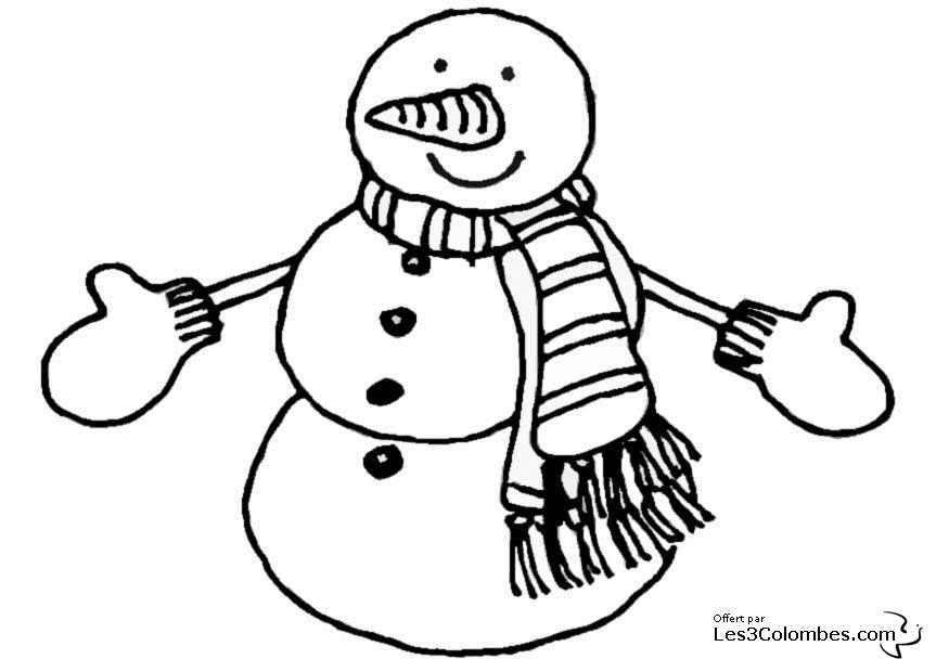 ぬりえページ: 雪だるま (キャラクター) #89171 - 無料の印刷可能なぬりえページ