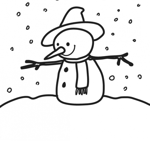 ぬりえページ: 雪だるま (キャラクター) #89175 - 無料の印刷可能なぬりえページ