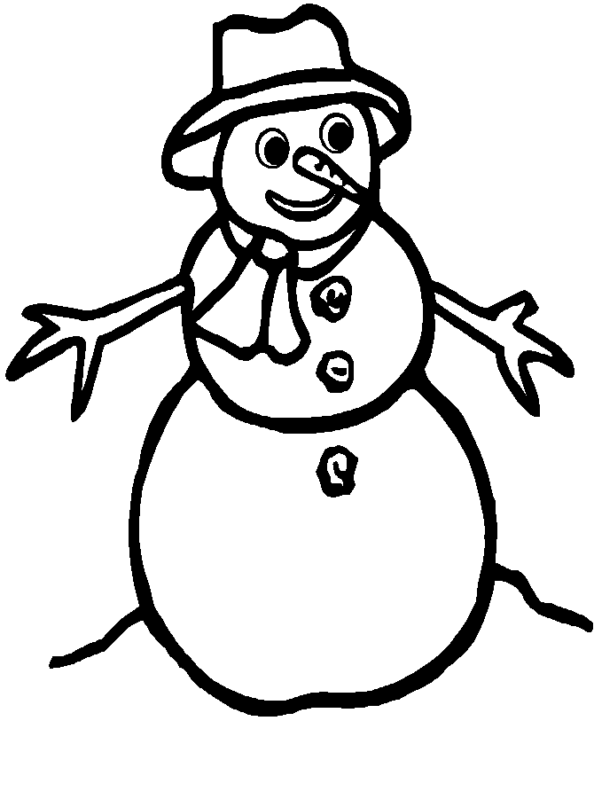 ぬりえページ: 雪だるま (キャラクター) #89202 - 無料の印刷可能なぬりえページ