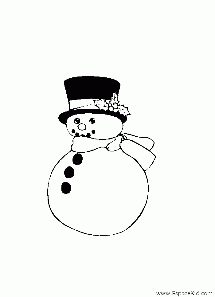ぬりえページ: 雪だるま (キャラクター) #89207 - 無料の印刷可能なぬりえページ